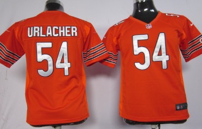 Nike Youth NFL Chicago Bears 54 Brian Urlacher Orange Game Jersey